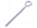 Hook; ring; steel; zinc; Thread len: 71mm; Overall len: 100mm DROMET D-HO.6100