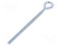 Hook; ring; steel; zinc; Thread len: 91mm; Overall len: 120mm DROMET D-HO.6120