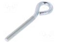 Hook; ring; steel; zinc; Thread len: 60mm; Overall len: 100mm DROMET D-HO.8100