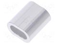 Ferrule; aluminium; for rope; Ørope: 4mm; L: 14mm DROMET D-ZLA.4