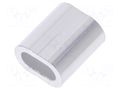 Ferrule; aluminium; for rope; Ørope: 4mm; L: 14mm DROMET D-ZLA.4