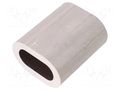Ferrule; aluminium; for rope; Ørope: 20mm DROMET D-ZLA20