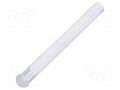 Fiber for LED; Ø3.2mm; L: 27.5mm; round; Front: convex; straight FIX&FASTEN FIX-LEM-67-27.5
