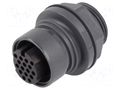 Connector: circular; socket; female; PIN: 16; 3A; 60V; w/o contacts BULGIN PXP6012/16S/CR