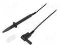 Test lead; 16A; probe tip x2,angular banana plug 4mm x2; Len: 1m SCHÜTZINGER SPL7315NI1100-SW