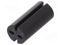Spacer sleeve; LED; Øout: 5.1mm; ØLED: 5mm; L: 11mm; black; UL94V-0 DREMEC DR8GE04V80563