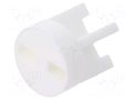 Spacer sleeve; LED; Øout: 6mm; ØLED: 5mm; L: 6.5mm; natural; UL94V-0 DREMEC DR8GE04V80589