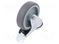 Transport wheel; Ø: 100mm; W: 27mm; H: 134mm; torsional with lock RADER KMA-TPA-100S-HC