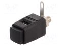 Laboratory clamp; black; 70VDC; 16A; screw,spring clamp; nickel SCHÜTZINGER SDK504-SW