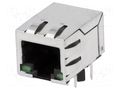 Connector: RJ45; socket; PIN: 8; shielded,with LED; 8p8c; THT BEL FUSE SI-60001-F