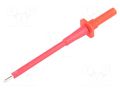 Measuring tip; 10A; 1kVDC; red; Socket size: 4mm; 5mΩ; L: 107mm SCHÜTZINGER SPS2700NI-RT