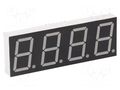 Display: LED; 7-segment; 20.4mm; 0.8"; No.char: 4; red; 45÷90mcd LUCKYLIGHT KW4-802CVB