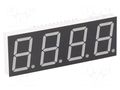 Display: LED; 7-segment; 20.4mm; 0.8"; No.char: 4; yellow-green LUCKYLIGHT KW4-806AGB