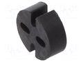 Spacer sleeve; LED; Øout: 5.1mm; ØLED: 5mm; L: 2mm; black; UL94V-0 DREMEC DR8GE04V80555