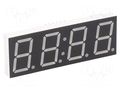 Display: LED; 7-segment; 20.4mm; 0.8"; No.char: 4; red; 45÷90mcd LUCKYLIGHT KW4-804CVB