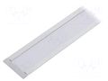 Profiles for LED modules; white; natural; L: 1m; FLAT8; aluminium TOPMET TOP-58410020
