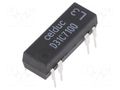 Relay: reed switch; SPDT; Ucoil: 24VDC; 500mA; max.100VDC; 3W; PCB CELDUC D31C7100