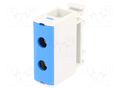 Splice terminal: rail; 135A; 1kV; screw terminal; blue; polyamide OUNEVA T021035.B