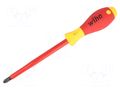 Screwdriver; insulated; Phillips; PH3; Blade length: 158mm; 1kVAC WIHA WIHA.321N/PH3