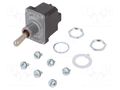Switch: toggle; Pos: 2; DPDT; (ON)-ON; 6A/230VAC; 18A/28VDC; NT; IP67 HONEYWELL 2NT1-8