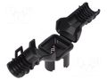 Cable holder; female; PIN: 3; straight; DT DEUTSCH 1011-231-0305