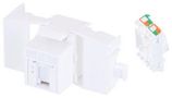 RJ45 CONN, KEYSTONE, JACK, 8P8C, 1PORT RJTLC6-POE