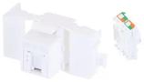 RJ45 CONN, KEYSTONE, JACK, 8P8C, 1PORT RJTLC6-POE