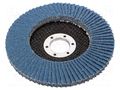 Flap grinding wheels; Ø: 125mm; Øhole: 22.23mm; Granularity: 40 3M 3M-566A-P40