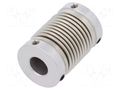 Coupling; Ø1: 8mm; Ø2: 8mm; aluminium,stainless steel; -30÷120°C KÜBLER 8.0000.1102.0808