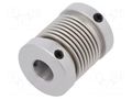 Coupling; Ø1: 10mm; Ø2: 10mm; aluminium,stainless steel; -30÷120°C KÜBLER 8.0000.1502.1010
