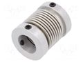 Coupling; Ø1: 14mm; Ø2: 10mm; aluminium,stainless steel; -30÷120°C KÜBLER 8.0000.1502.1410