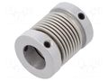 Coupling; Ø1: 14mm; Ø2: 12mm; aluminium,stainless steel; -30÷120°C KÜBLER 8.0000.1502.1412