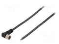 Cable: for sensors/automation; M8; PIN: 3; angled; 5m; plug; 60VAC WEIDMÜLLER 9457380500