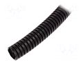 Protective tube; Size: 16; black; L: 50m; with pilot wire; RKGS AKS ZIELONKA RKGS-16P-50M/BK