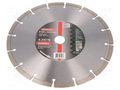 Cutting diamond wheel; Ø: 230mm; Øhole: 22.23mm METABO MTB.624310