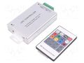 LED controller; RGB lighting control; Ch: 3; 24A; silver; -20÷40°C OPTOFLASH CTR-RGB-8A-01