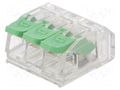 Quick splice; 20A; 300V; for cable; spring clamp; 24AWG÷12AWG DEGSON ELECTRONICS DG221-5.6-03P-17