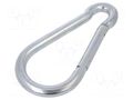 Carabiner; steel; for rope; L: 180mm; zinc; 14mm DROMET D-KSO14180