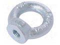 Lifting eye nut; eye; M8; steel; Plating: zinc; DIN 582; 20mm DROMET D-NZU.8