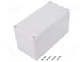Enclosure: multipurpose; X: 80mm; Y: 160mm; Z: 85mm; polycarbonate GAINTA G265-IP67