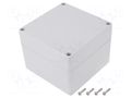 Enclosure: multipurpose; X: 120mm; Y: 120mm; Z: 90mm; polycarbonate GAINTA G279-IP67