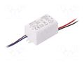 Power supply: switching; LED; 6W; 12VDC; 500mA; 220÷240VAC; IP67 ESPE LPA0612CV