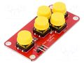 Module robotics: button; yellow; No.of butt: 5 OKYSTAR OKY3467