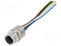 Connector: M12; socket; PIN: 5; female; A code-DeviceNet / CANopen LUMBERG AUTOMATION RKFM5/2M