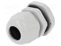 Cable gland; PG13,5; IP68; polyamide; grey PAWBOL PW-D.3073