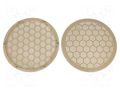 Loudspeaker grille; 165mm; Seat,VW; beige; 2pcs. 4CARMEDIA RAM-20.210/K-BG