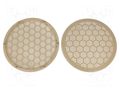 Loudspeaker grille; 165mm; Seat,VW; beige; 2pcs. 4CARMEDIA RAM-20.210/K-BG