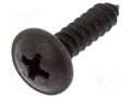 Screw; 25pcs; universal; L: 16mm; steel; black; Øhead: 9.6mm ROMIX RX-40506Z