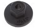 Nut; 10pcs; BMW,Mercedes,Mini,Opel,VW; black; with flange ROMIX RX-41278Z