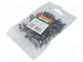 Holder; black; for flat cable; 25pcs; with a nail; H: 6mm AKS ZIELONKA UKP-6-25S/BK